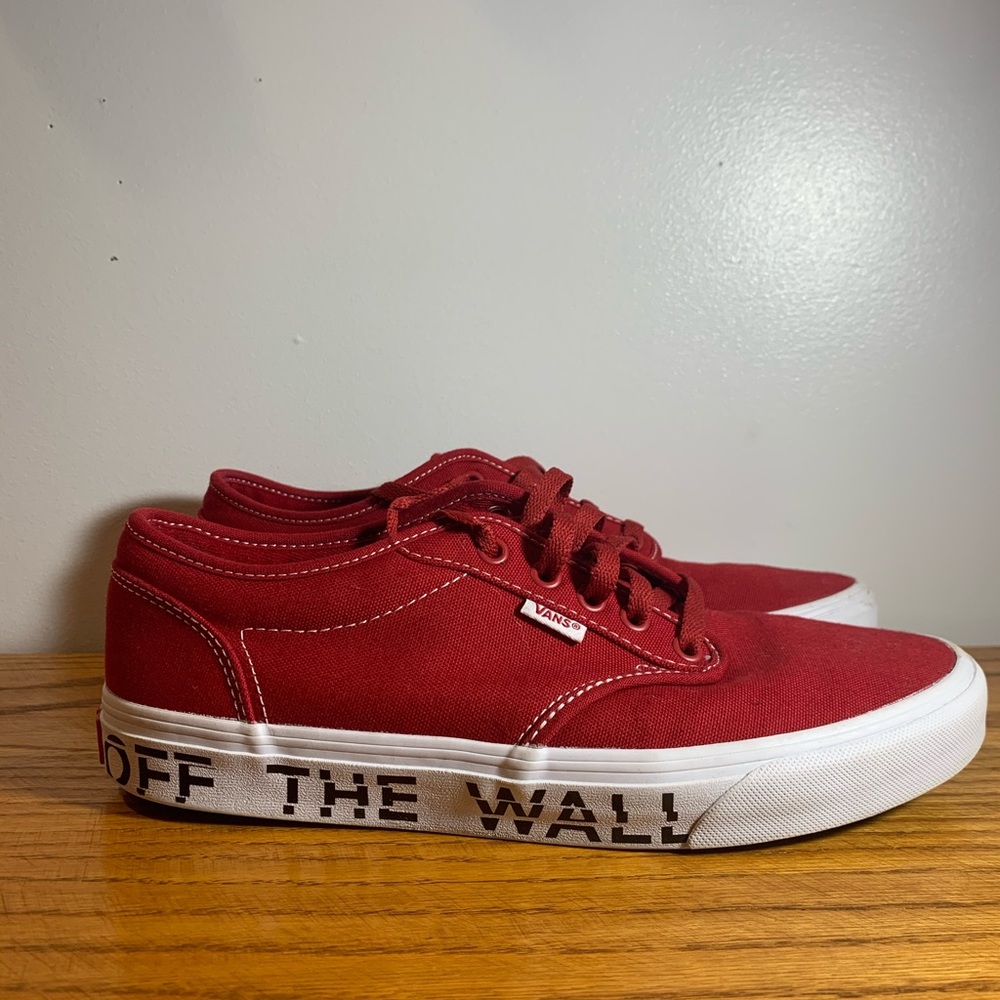 Vans Red Canvas Sneakers